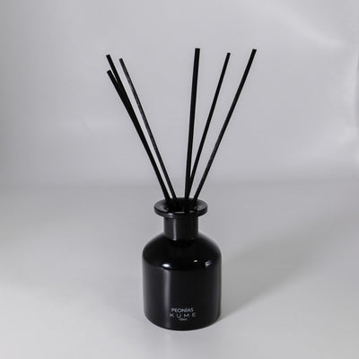 Difusor Botica Negro con varillas negras Peonía 150ml